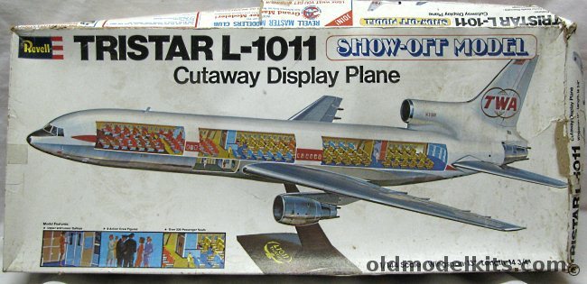 Revell 1/144 Show-Off Lockheed L-1011 Tristar TWA - with Full Interior Detail, H196 plastic model kit
